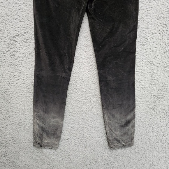 Hudson Nico Super Skinny Pant Womens 27 Black Velvet Ombre Ankle $215 NEW w/ Tag - Picture 9 of 16